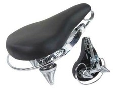 GENUINE WIDE VINYL COMFORT BEACH CRUISER SADDLE IN BLACK CRUISER/TRIKE.
