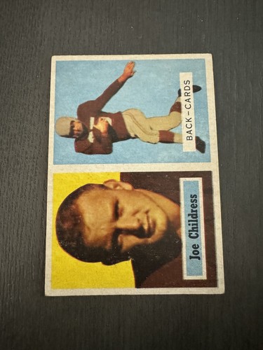 1957 Topps #100 JOE CHILDRESS Chicago Cardinals ROOKIE Fußballkarte RC