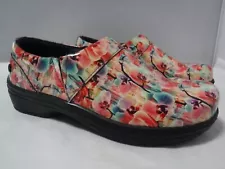 Klogs Footwear Mission Flowers Floral Women's 7 Med Occupational Nursing Clogs