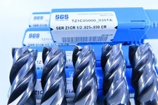 LOT ( 5 PCS )  KYOCERA SGS TZ1C05000 CARBIDE 1/2" END MILL .030" RADIUS TOOLS