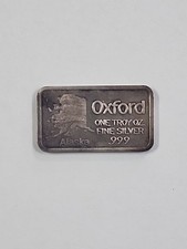 .999 1oz Silver Bar “Alaska” Oxford 105.26 per troy oz