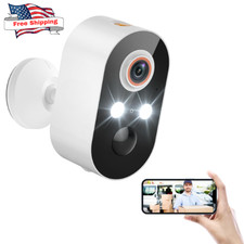 Wireless Security Camera For Home Outdoor Security, Battery Powered 1080P HD NEW