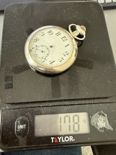 Large Heavy Antique Pocket Watch for Repair Parts Runs