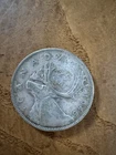 1945 Canada 25 Cents .800 Silver Canadian Quarter World Coin - Key Date
