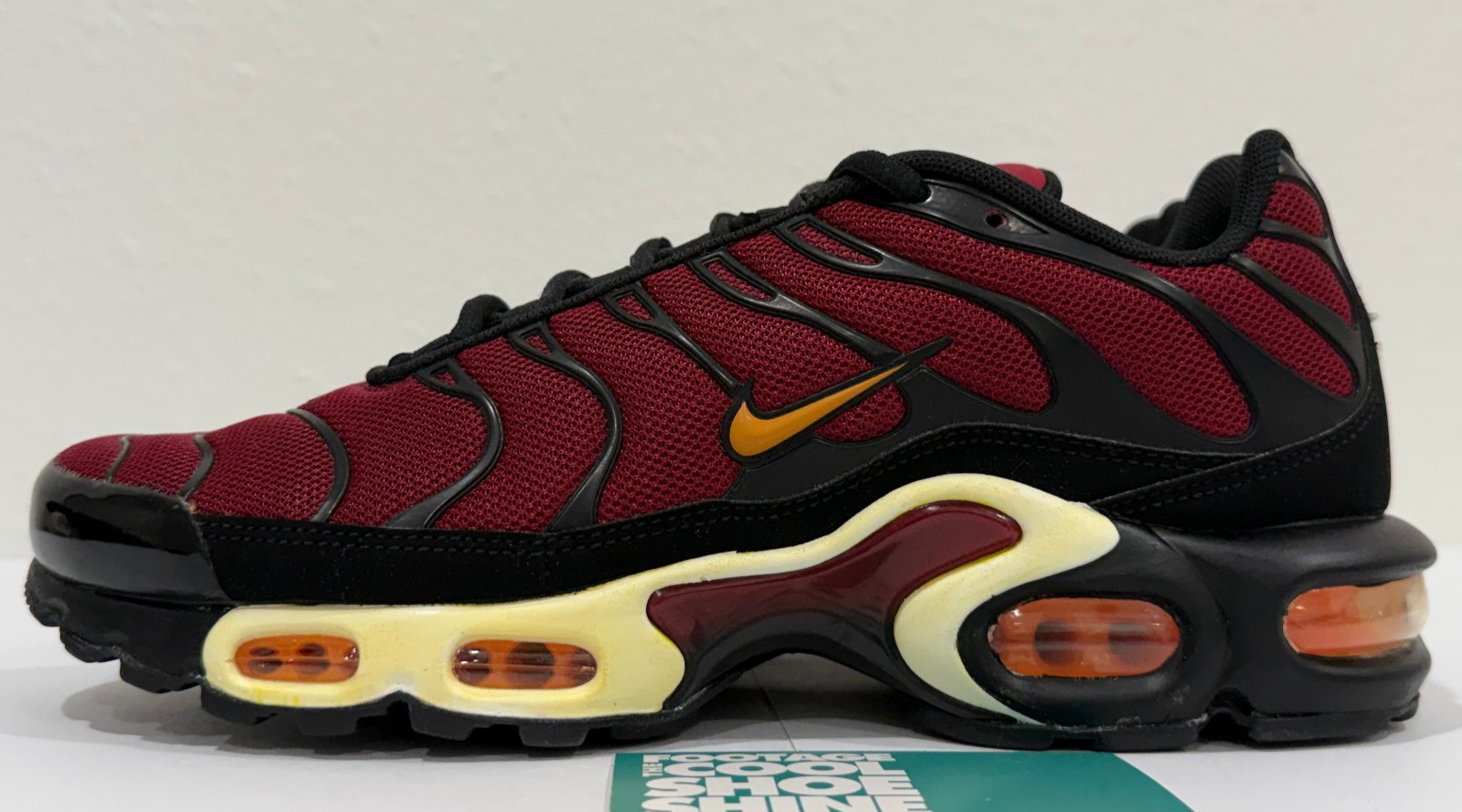 NIKE AIR MAX PLUS TN TUNED TEAM RED BURGUNDY KUMQUAT ORANGE WHITE 852630-605 8.5 image 10
