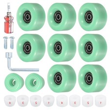 58x32mm Skate Wheels Bearings Skate Brakes Roller Skate Wheels Set Green