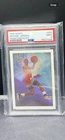 1990-91 NBA HOOPS Art Card Team Checklist Michael Jordan #358 PSA 9 Bulls
