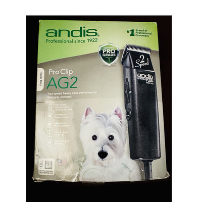Andis AG2 Detachable Blade 2-Speed Dog Fur Clipper Cool & Quiet Running