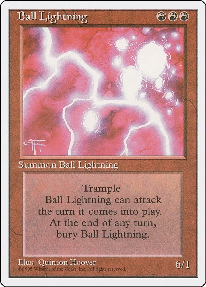 Ball Lightning Normal [4ED - 176] MP MagicFourth Edition