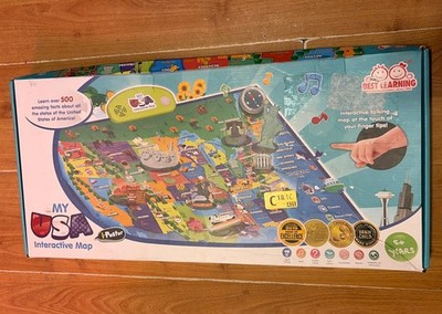 Best Learning My USA Interactive Map Complete -New Damaged Box See Photos