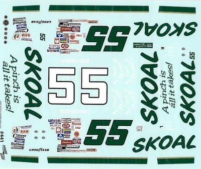 Powerslide 441 #55 Skoal 1983 Benny Parsons 1/24 Nascar waterslide decal