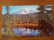 Postcard: Mount Rainier and Reflection Lake - 1960s Unused