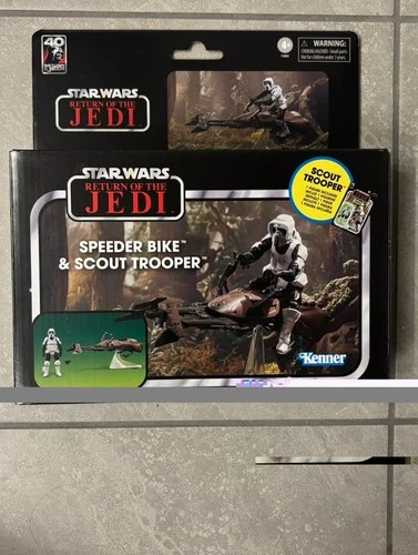Star Wars Vintage Collection ROTJ Speeder Bike & Scout Trooper NIP