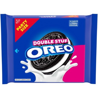 OREO Double Stuf Chocolate Sandwich Cookies, Party Size, 24.95 oz OZ 