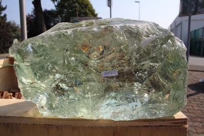 Deco Glasbrocken Single Glasklar grünlich 10,62 kg