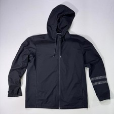 Hurley Men's XL Black Full Zip Jacket Hooded Pockets Outdoor Skiing Mountain