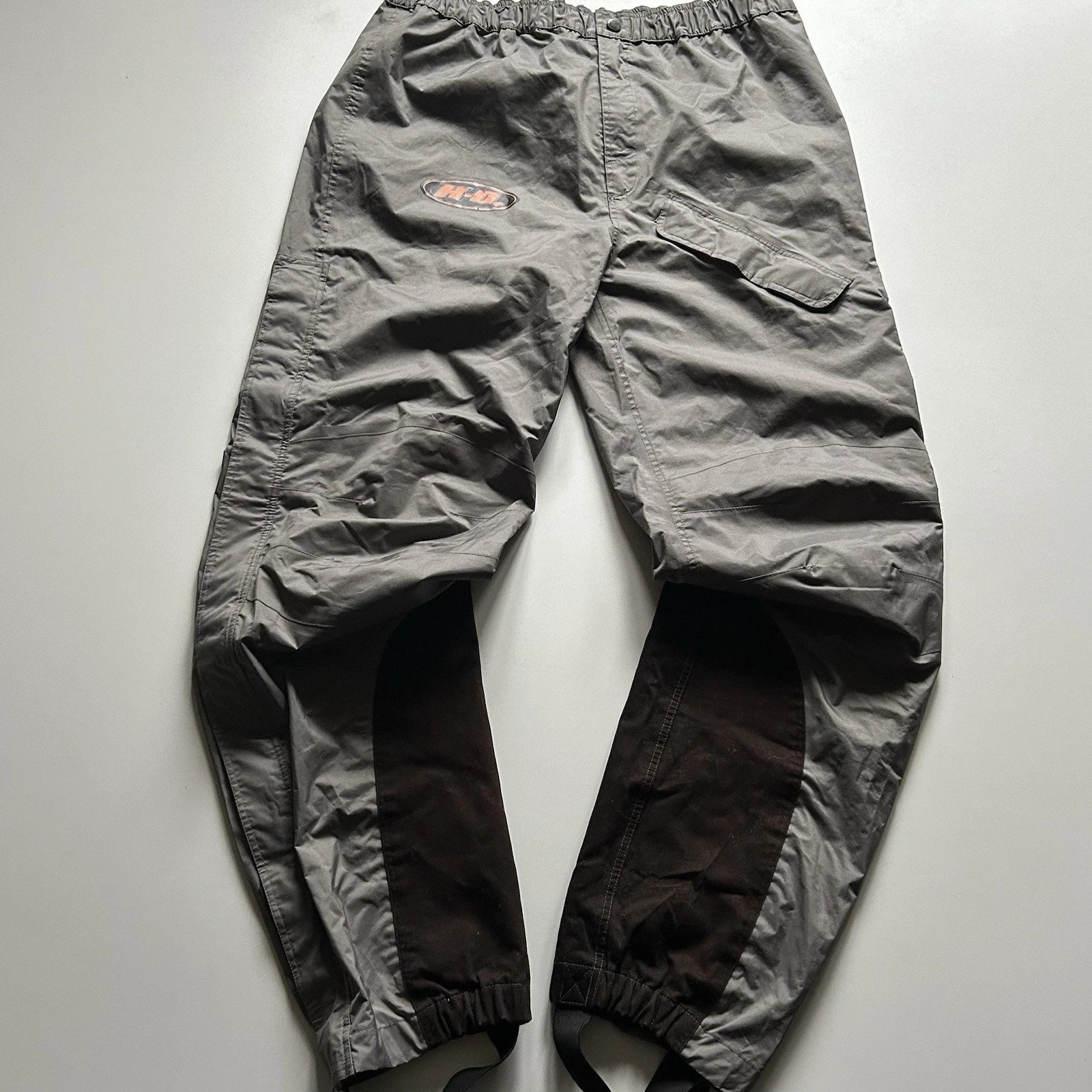 Vintage Harley Davidson Motorcycles Rain Pants Waterproof Size Medium Y2K 90s