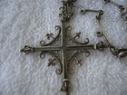 A VINTAGE GEO ART CYNTHIA GALE STERLING SILVER STYLIZED CROSS PENDANT NECKLACE — photo 6