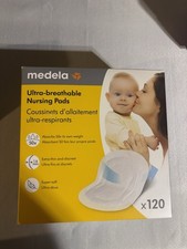 Medela Ultra-Breathable Disposable Nursing Pads 120 Count Highly Absorbent