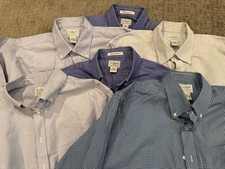 Ll Bean Lot Of 6 Size 17/33 Long Sleeve Button Doen Dress Shirts (U1)