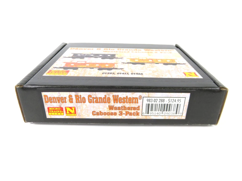 Micro Trains 98802288 N Scale D&RGW Rio Grande 36' Weathered Caboose 3-Pack - Image 4 of 4