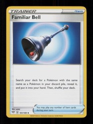Familiar Bell 161/189 Darkness Ablaze Uncommon Trainer