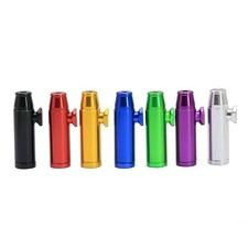 2Pcs Metal Bullet Dispenser Spice Bottle Storage Box Mixed Color Snuff