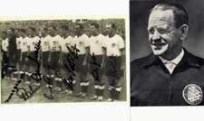West German Soccer Team WORLD CUP CHAMPIONS 1954 autographs, signed photograph