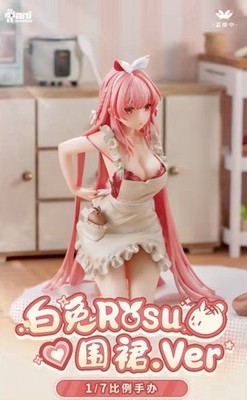 16cm ROSU White Rabbit Animester Apron Anime Figur Modell Statue Sammlung