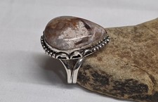 CRAZY LACE AGATE 925 SILVER HANDMADE RING SZ 8 FREE SHIP