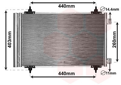 VAN Wezel Kondensator, Klimaanlage U.A. FüR CitroËN, Fiat, Lancia, Peugeot-image