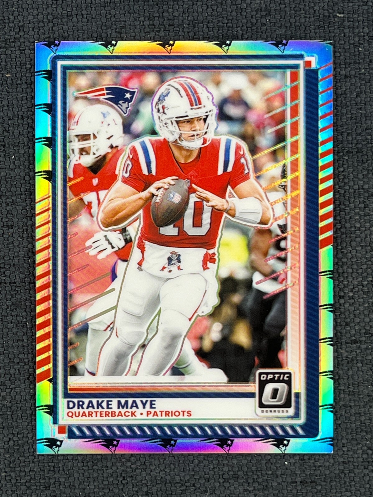 2025 Donruss Optic Team Logo #47 Drake Maye 1/32 Patriots
