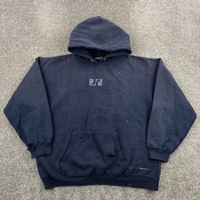 Vintage Hurley Hoodie Mens XL Navy Blue Skate Surf International Distressed