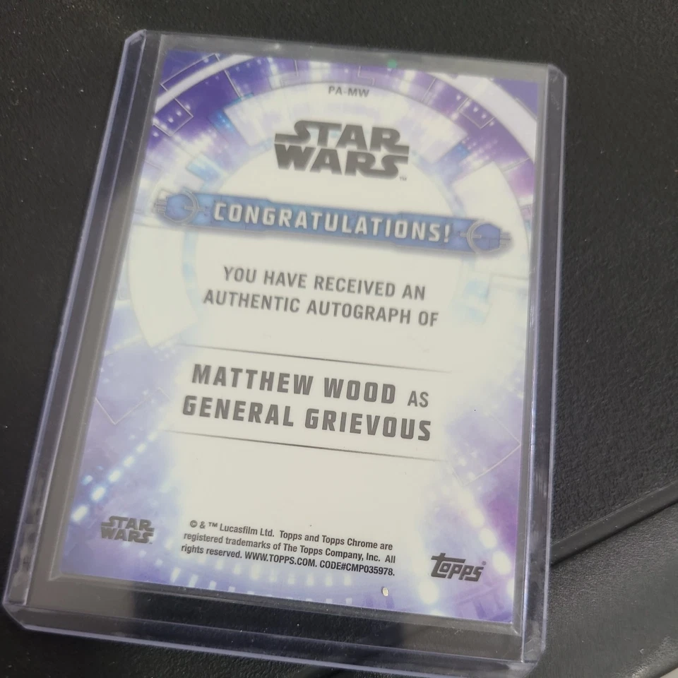 General Grievous signed Auto Card 128/199 - Image 2 of 2