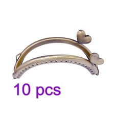 10 Pieces Bag Extension Chain Purse Frame Internal Kiss Lock Clasp
