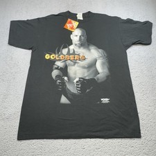 Vintage WCW Goldberg Shirt Mens Large Black Wrestling T-Shirt Tee 90s WWF WWE