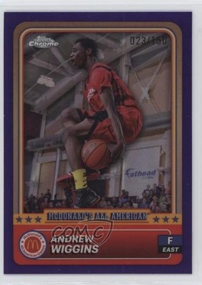 2024 Chrome McDonald's All American Purple Refractor 23/150 Andrew Wiggins 17pt
