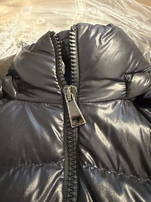 Moncler Black Badyfur Jacket w/ Fox Fur Trim, Size 2 | eBay