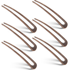 6 Pcs French Hair Pins for Women French Twist Hairpins 4 Inch Metal Hair Forks U