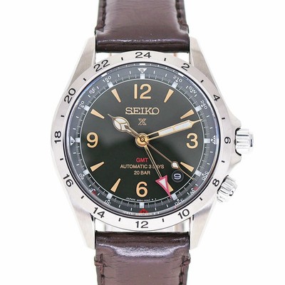 Seiko Prospex Alpinist Mechanical Gmt SBEJ005 Green Men's Used Watch #61223
