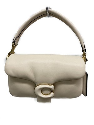 COACH Pillow Tabby Schultertasche C3880 Off White Leder Crossbody Gebraucht