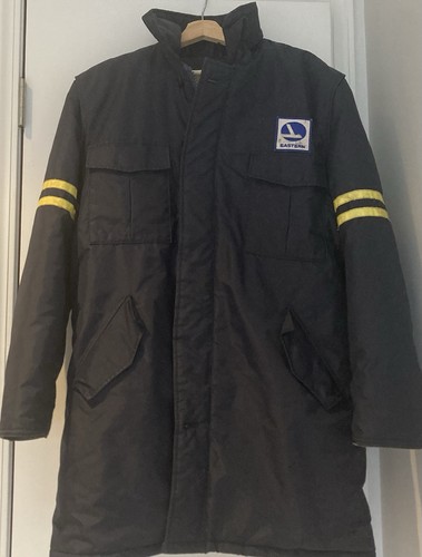 Vintage Eastern Airlines Evin Winter Parka Jacket Men’s M Reflective Stripes