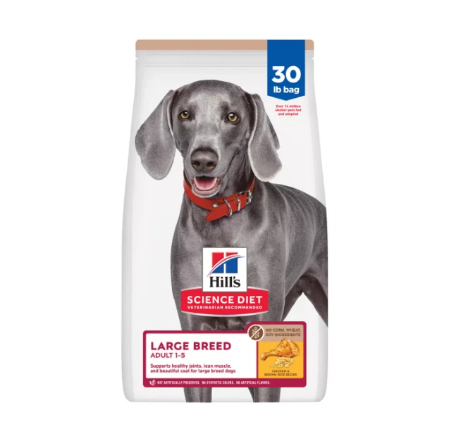 Hill Science Diet No Corn, Wheat, or Soy Large Breed Adult Dry Dog Food 30 Lb