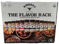 Kinder’s The Flavor Rack Signature Seasoning Set, Contains 12 Bottles, Christmas