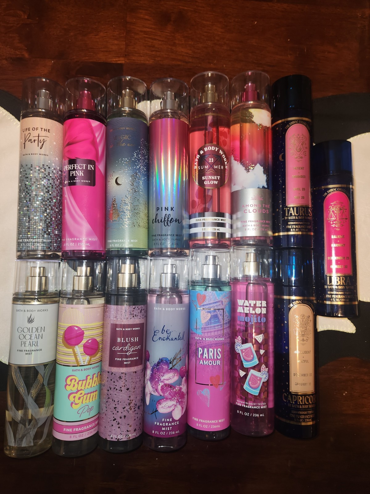 Lot Of 15 Bath & Body Works Mists.  95% - 100% Full & Discontinued.