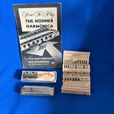 Vintage M. Hohner Germany Marine Band Harmonica No. 1896 Key of C Original Box