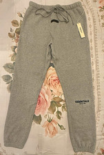 Essentials Fear of God Essentials Gray Fleece Drawstring Jogger Pants Men M