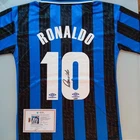 Ronaldo Nazario Signed Autographed Inter Milan FC Soccer Jersey #10 with COA