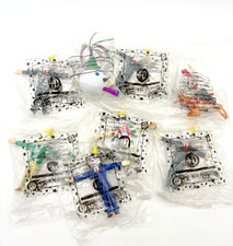 Jack in the Box Bendable Jacks Lot of 6 Sealed 1999 Kids Meal Toys Full Set