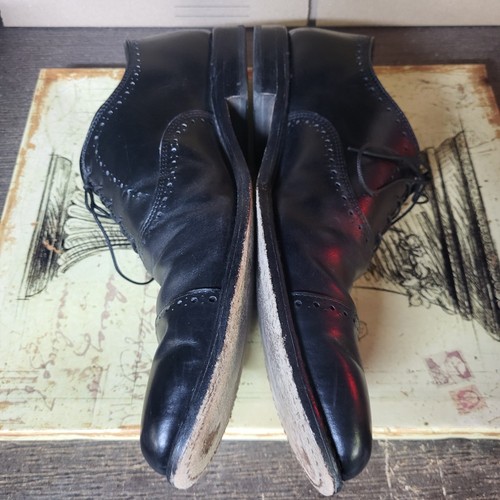 Sz 13 B Allen Edmonds Mens Blk Leather Dress Shoes Derby Cap Toe Laceup "HALE" - Picture 9 of 22